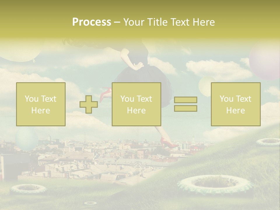 Pin Concept Colour PowerPoint Template