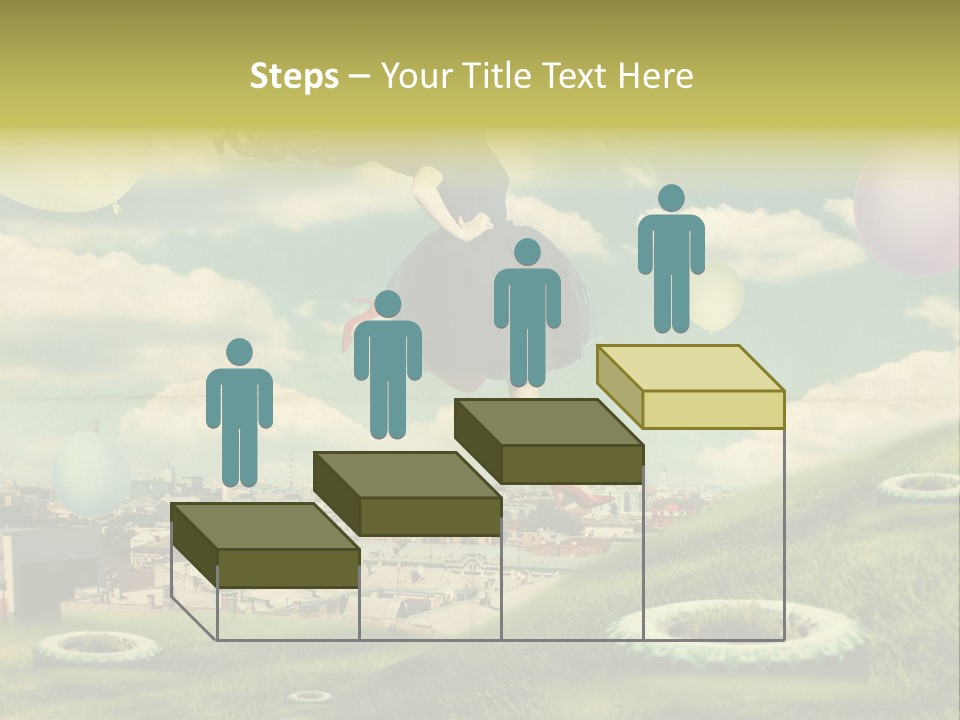 Pin Concept Colour PowerPoint Template