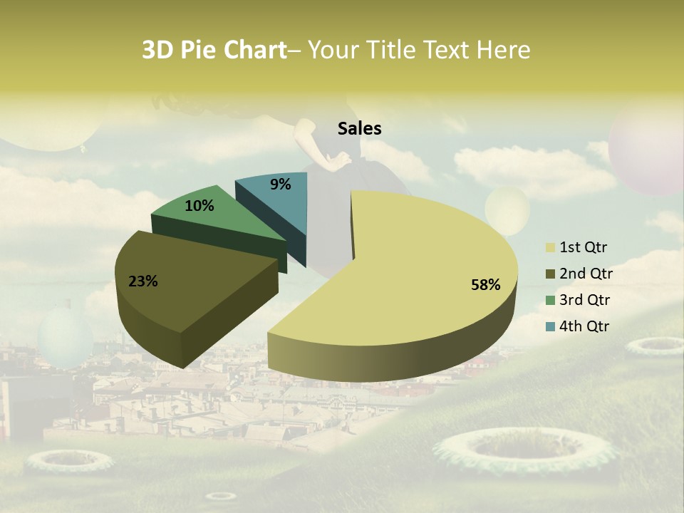 Pin Concept Colour PowerPoint Template