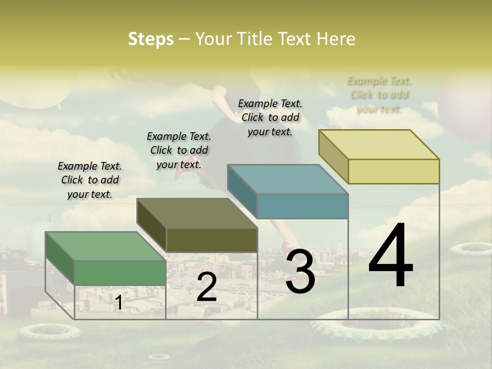 Pin Concept Colour PowerPoint Template