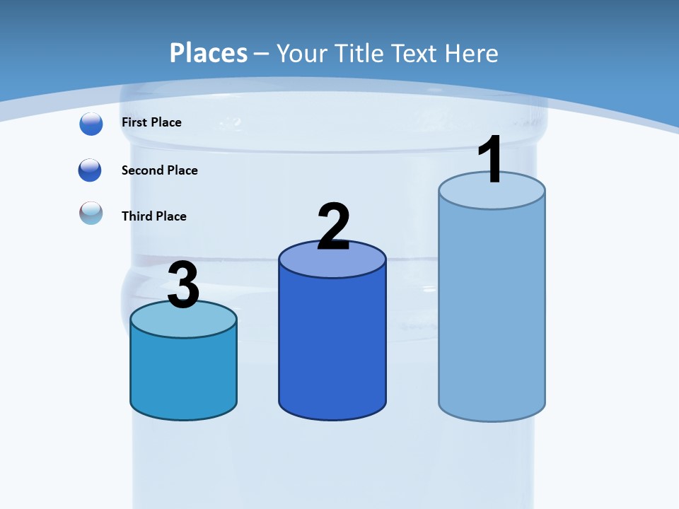 Blue Dispenser Transparent PowerPoint Template
