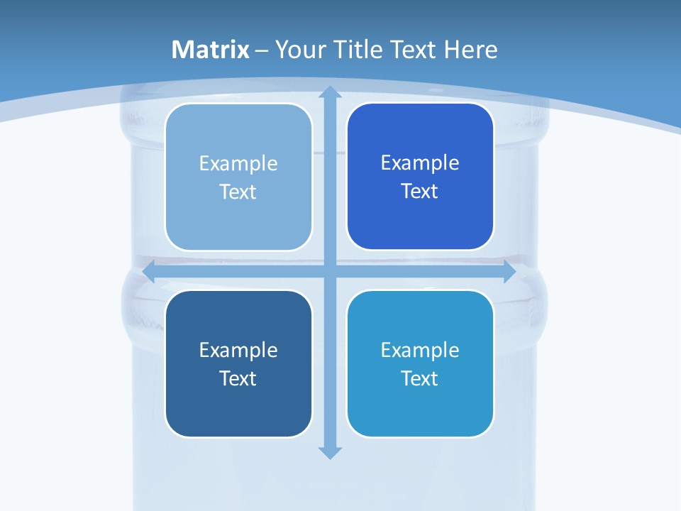 Blue Dispenser Transparent PowerPoint Template