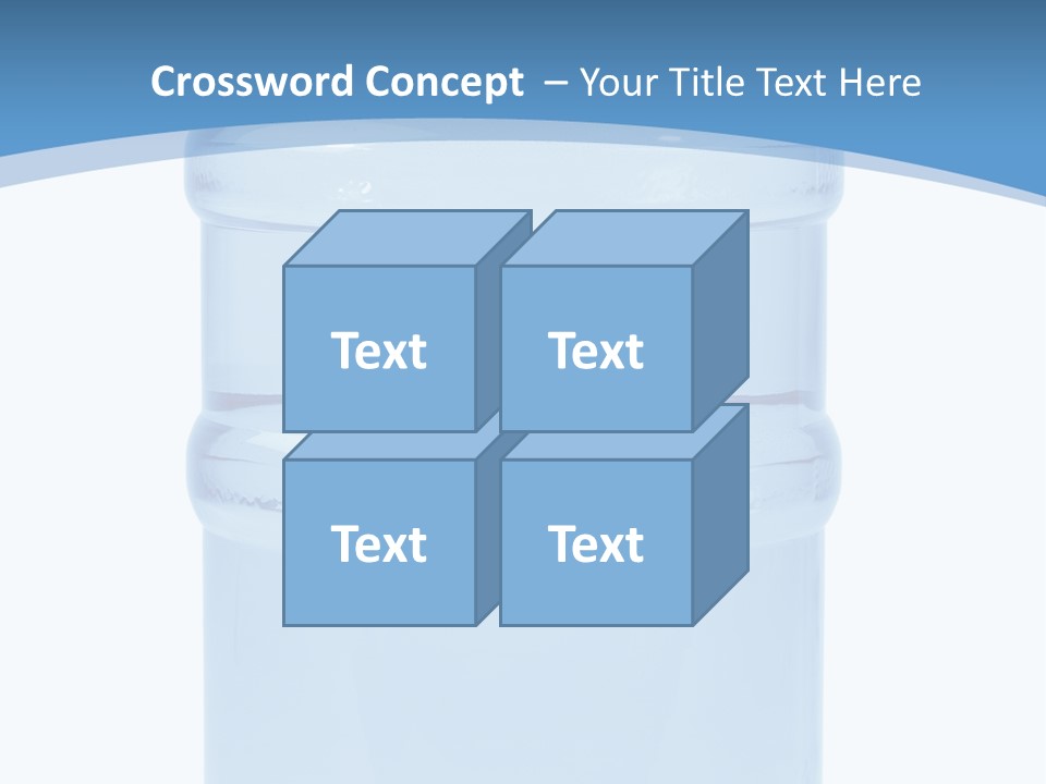 Blue Dispenser Transparent PowerPoint Template