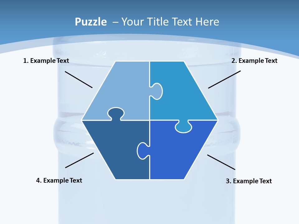 Blue Dispenser Transparent PowerPoint Template