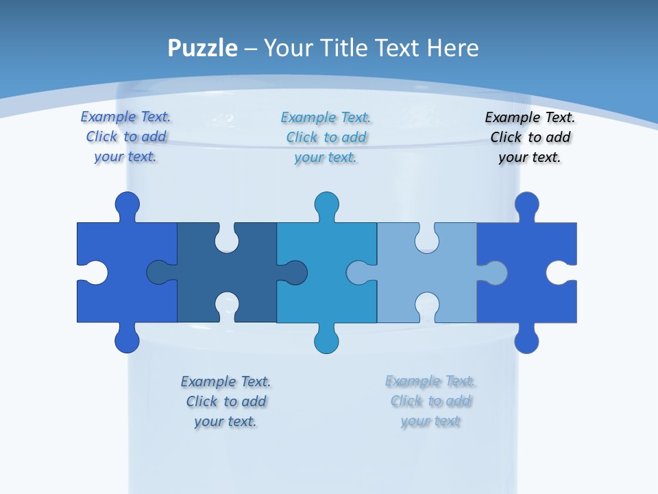 Blue Dispenser Transparent PowerPoint Template
