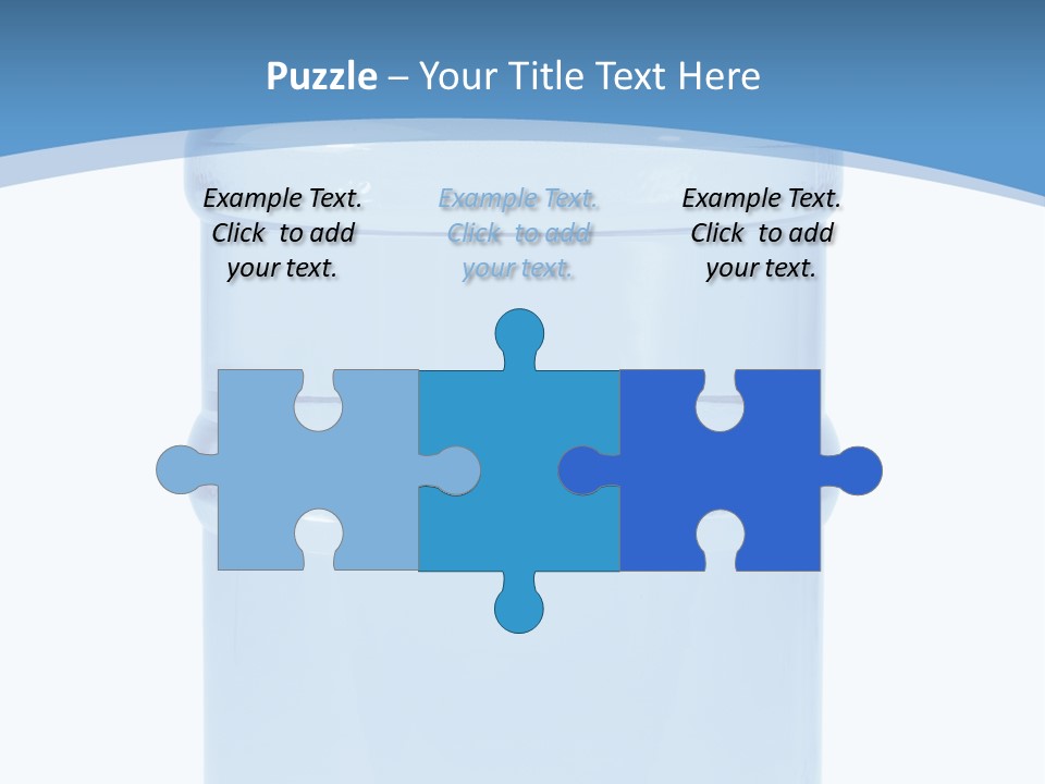 Blue Dispenser Transparent PowerPoint Template