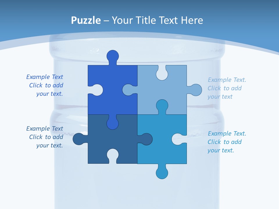 Blue Dispenser Transparent PowerPoint Template