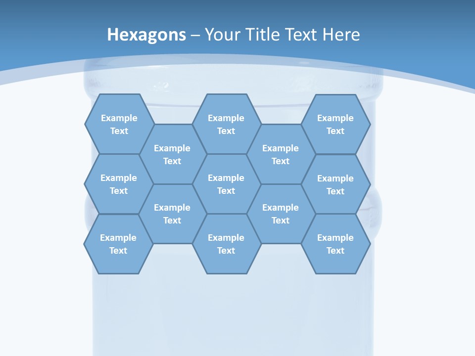 Blue Dispenser Transparent PowerPoint Template