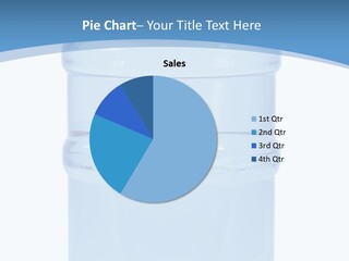 Blue Dispenser Transparent PowerPoint Template