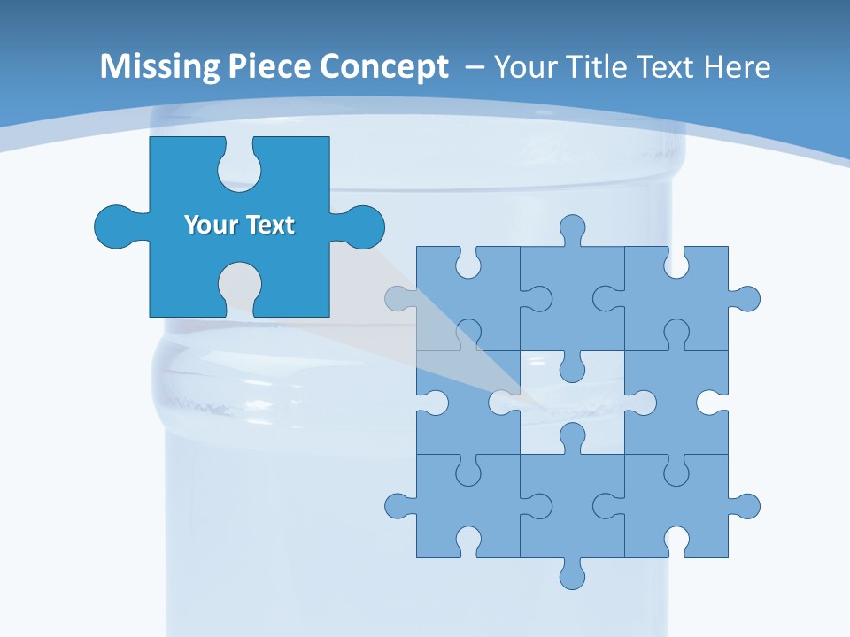 Blue Dispenser Transparent PowerPoint Template