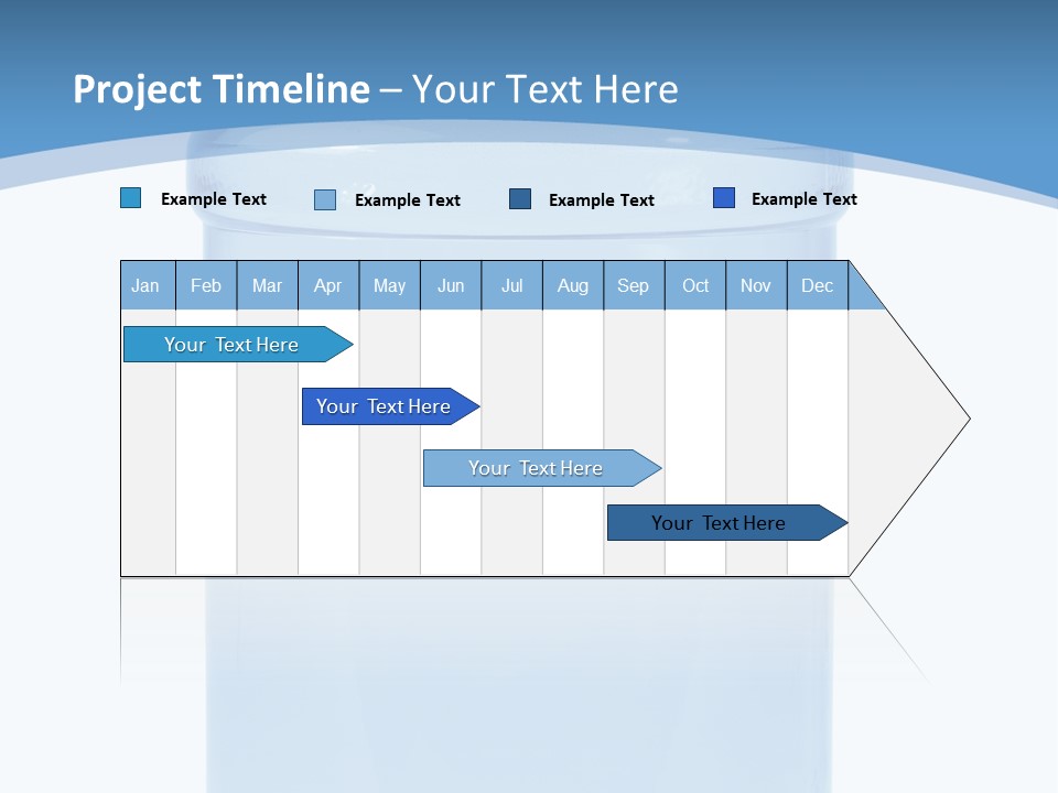 Blue Dispenser Transparent PowerPoint Template