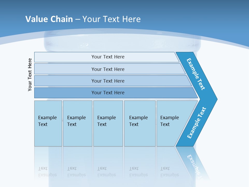 Blue Dispenser Transparent PowerPoint Template