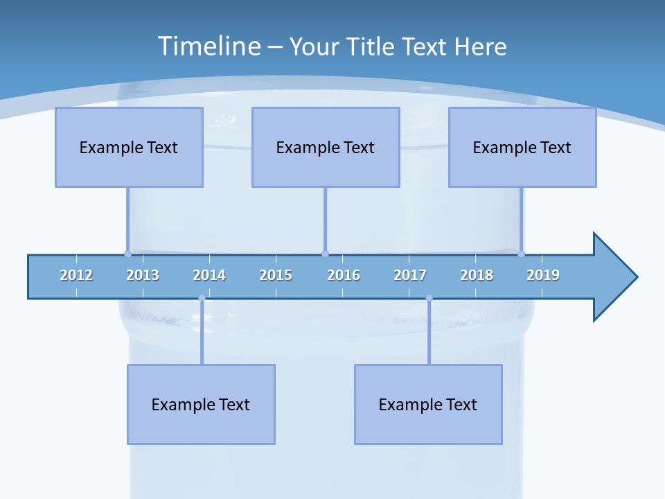 Blue Dispenser Transparent PowerPoint Template