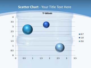 Blue Dispenser Transparent PowerPoint Template