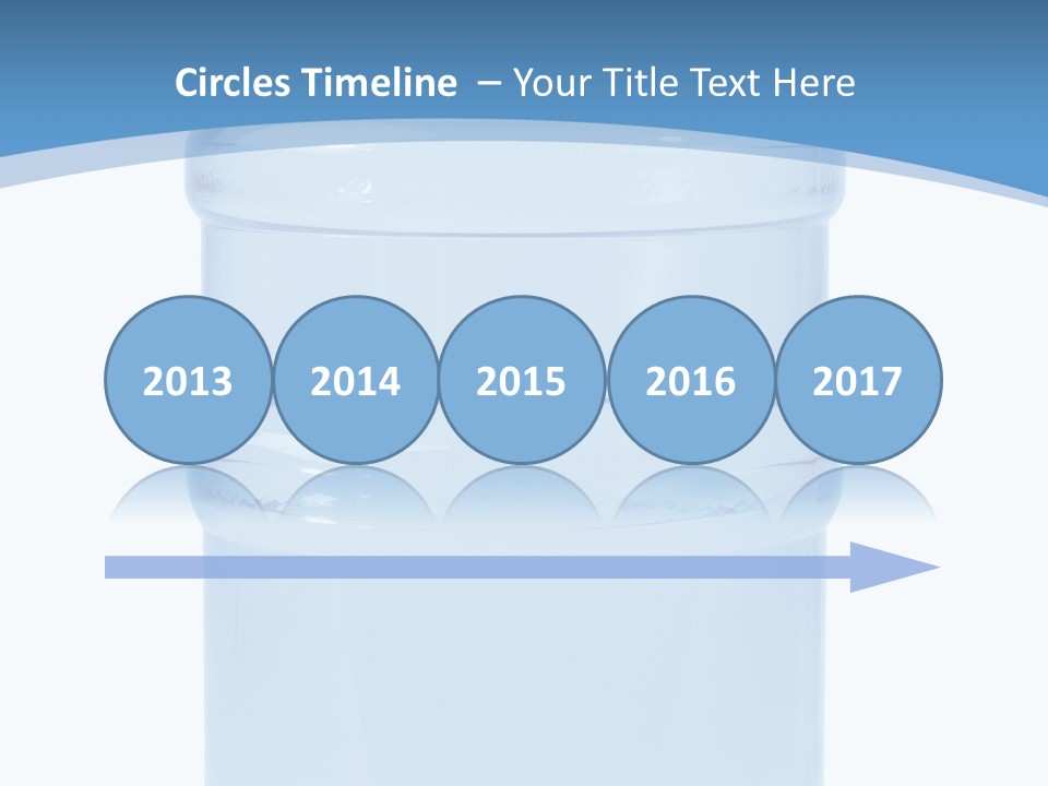 Blue Dispenser Transparent PowerPoint Template