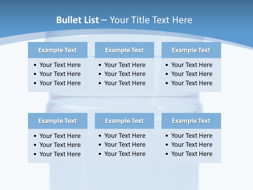 Blue Dispenser Transparent PowerPoint Template