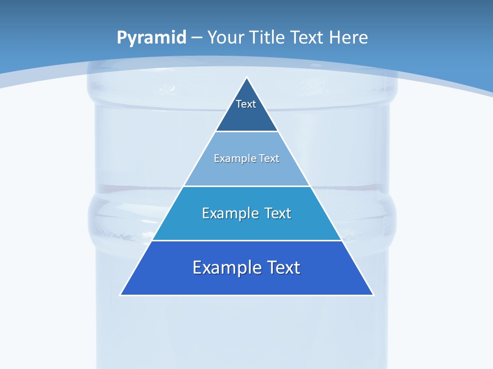 Blue Dispenser Transparent PowerPoint Template