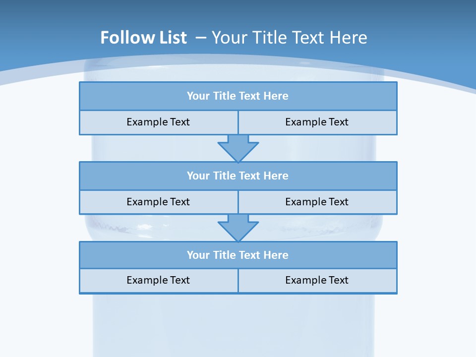 Blue Dispenser Transparent PowerPoint Template