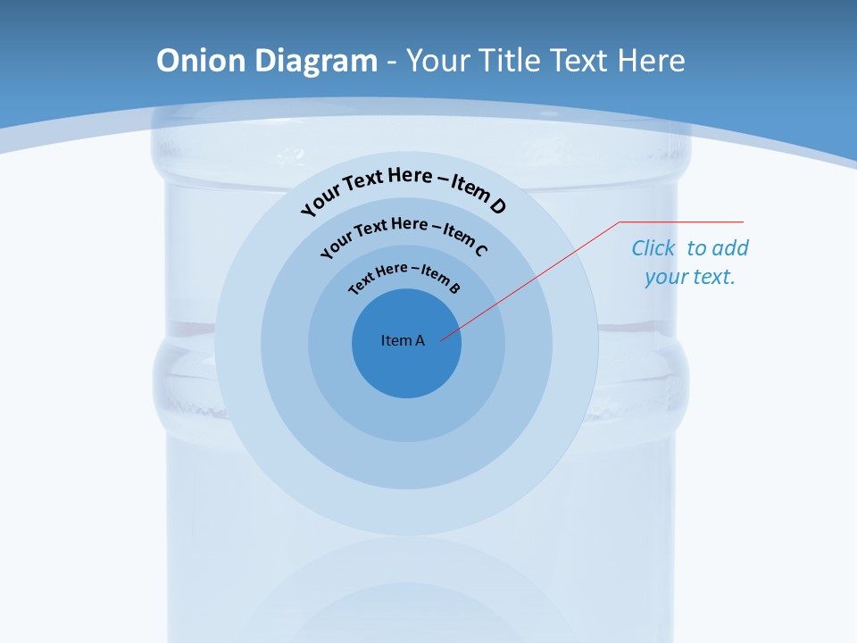 Blue Dispenser Transparent PowerPoint Template