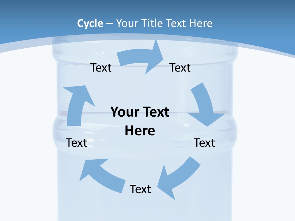 Blue Dispenser Transparent PowerPoint Template