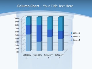 Blue Dispenser Transparent PowerPoint Template