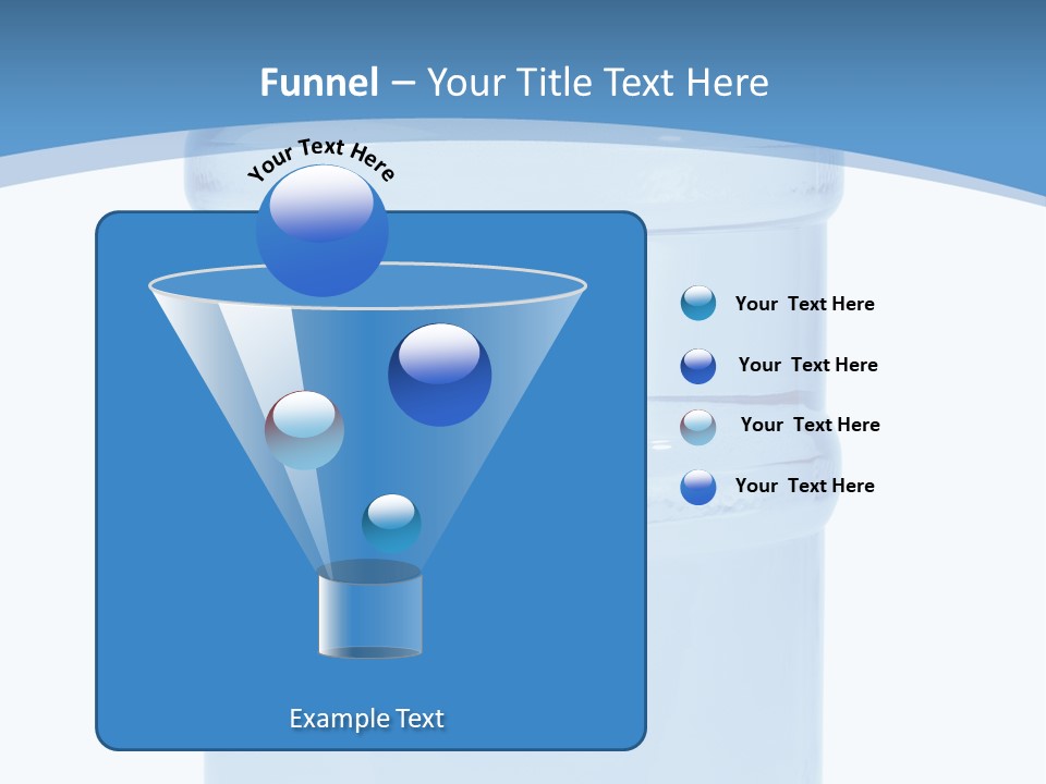Blue Dispenser Transparent PowerPoint Template