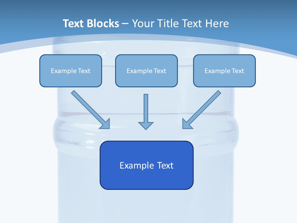 Blue Dispenser Transparent PowerPoint Template