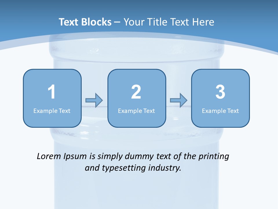 Blue Dispenser Transparent PowerPoint Template