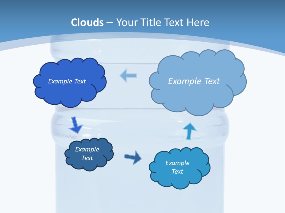 Blue Dispenser Transparent PowerPoint Template