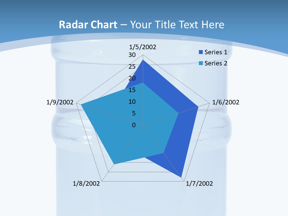 Blue Dispenser Transparent PowerPoint Template