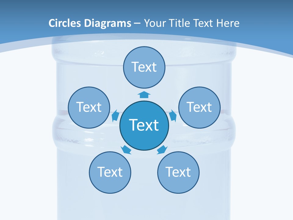 Blue Dispenser Transparent PowerPoint Template