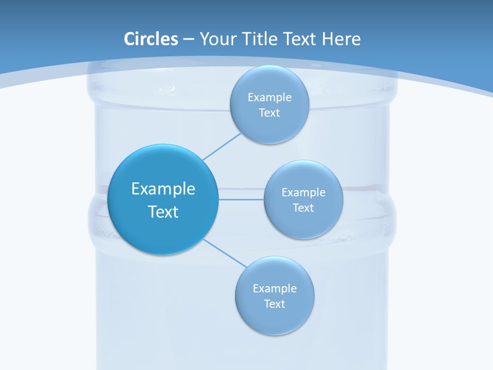 Blue Dispenser Transparent PowerPoint Template