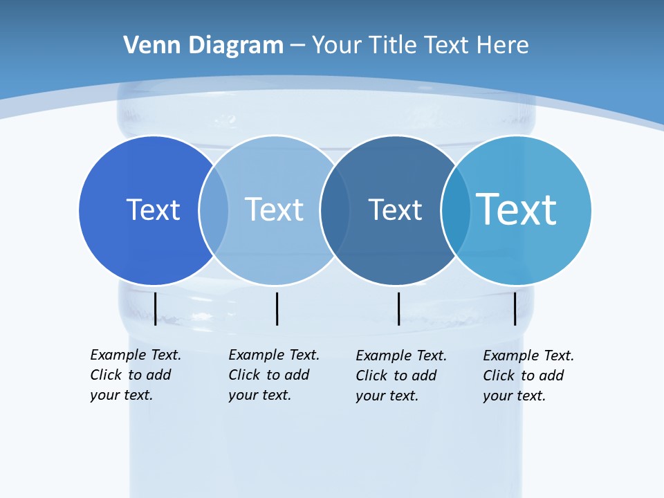 Blue Dispenser Transparent PowerPoint Template