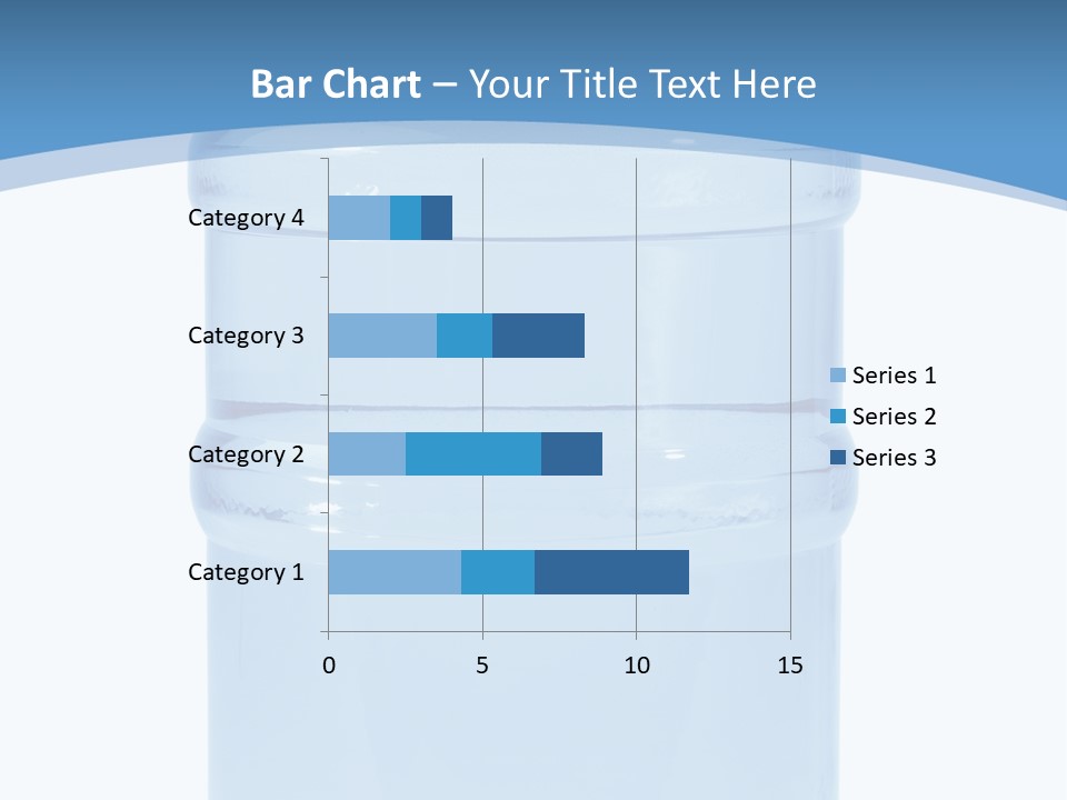 Blue Dispenser Transparent PowerPoint Template