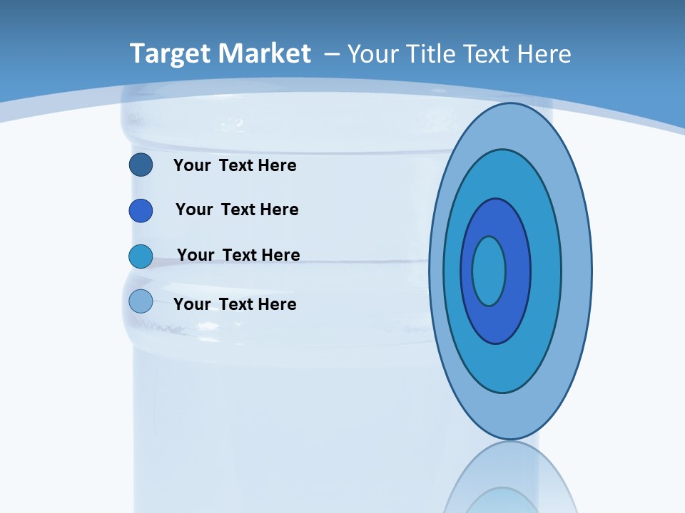 Blue Dispenser Transparent PowerPoint Template