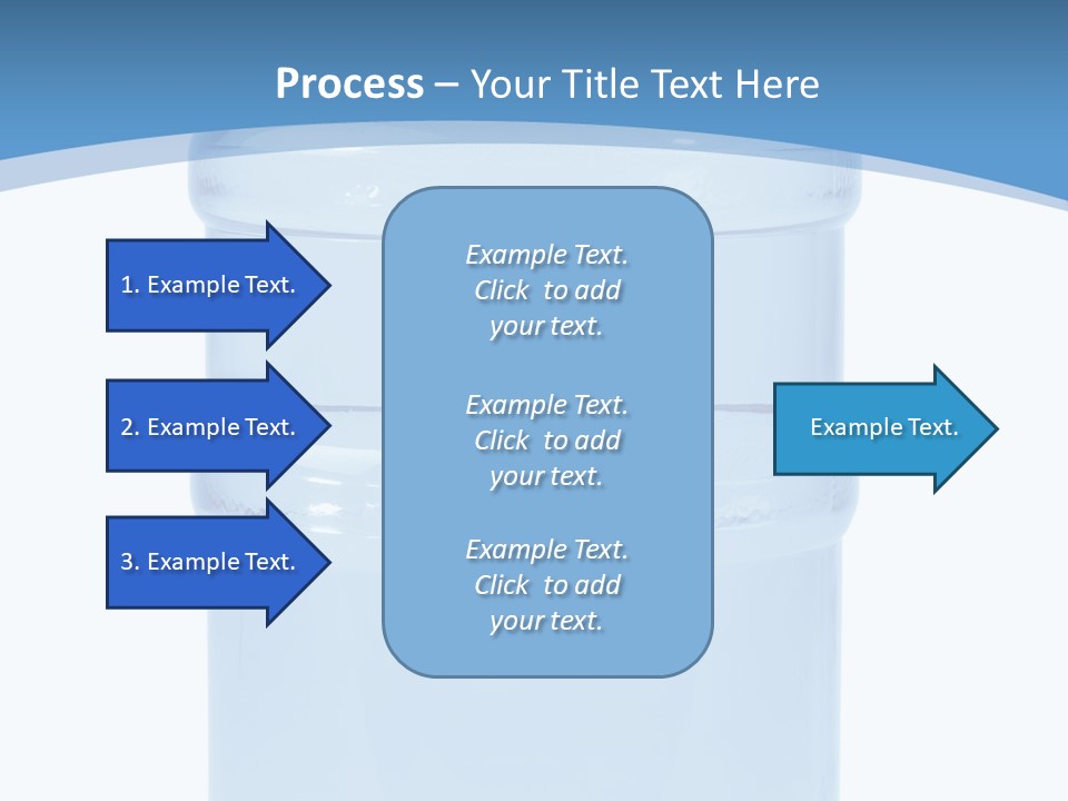 Blue Dispenser Transparent PowerPoint Template