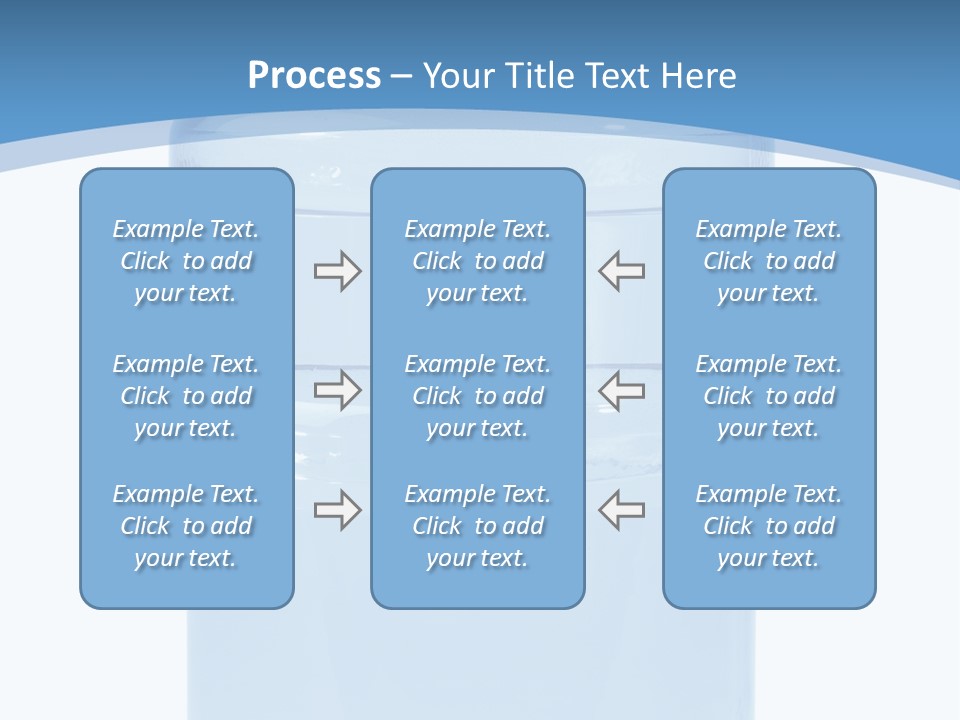 Blue Dispenser Transparent PowerPoint Template