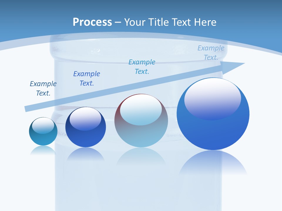 Blue Dispenser Transparent PowerPoint Template