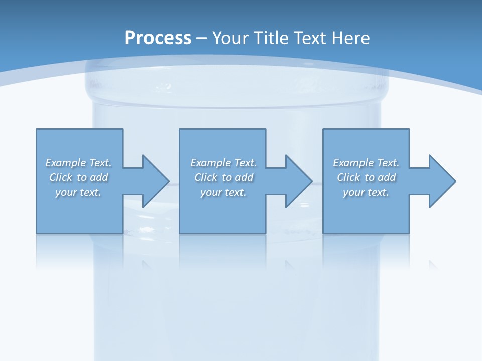 Blue Dispenser Transparent PowerPoint Template