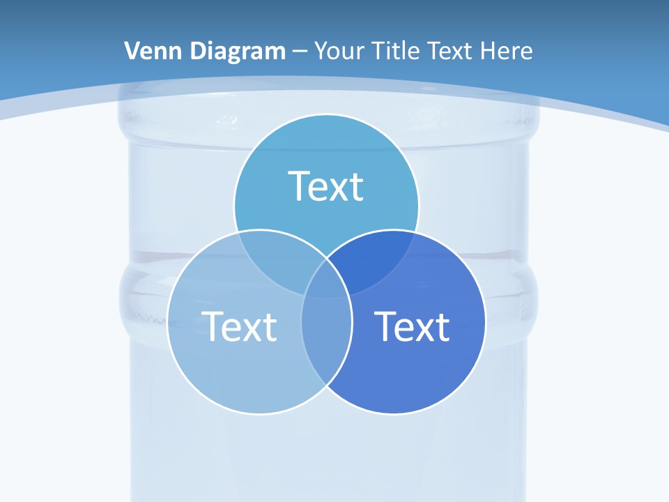 Blue Dispenser Transparent PowerPoint Template