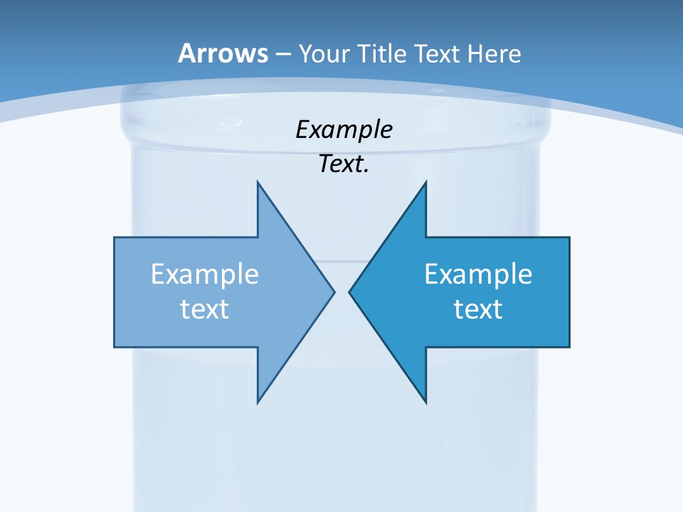 Blue Dispenser Transparent PowerPoint Template