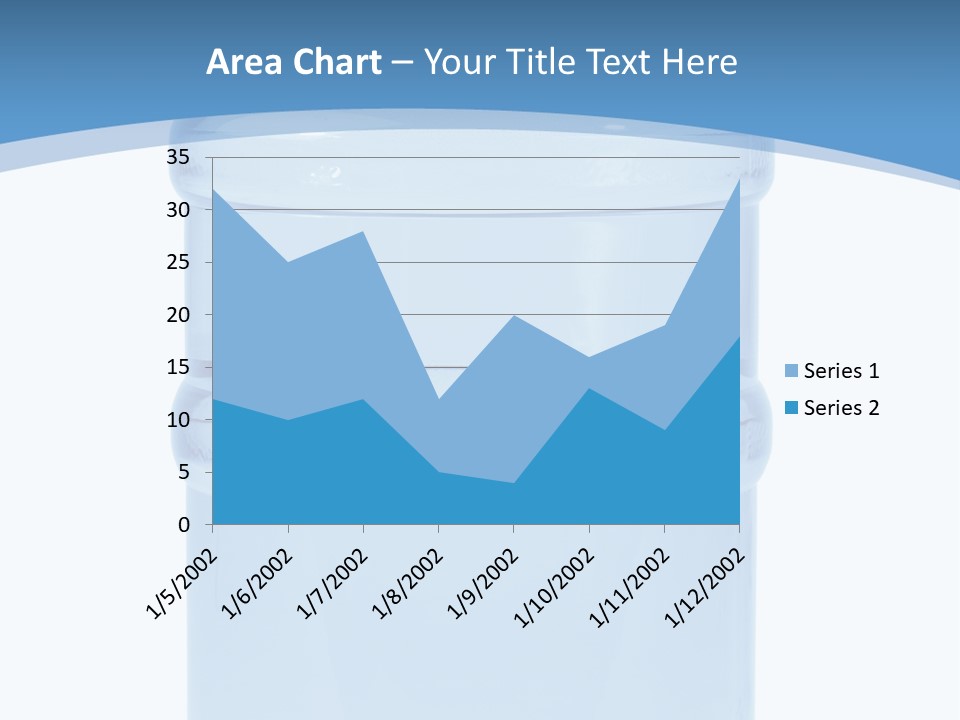 Blue Dispenser Transparent PowerPoint Template