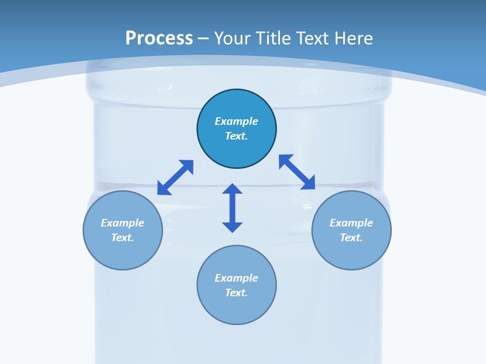 Blue Dispenser Transparent PowerPoint Template