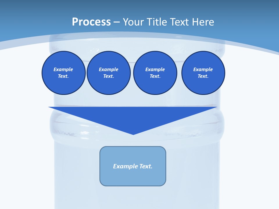 Blue Dispenser Transparent PowerPoint Template