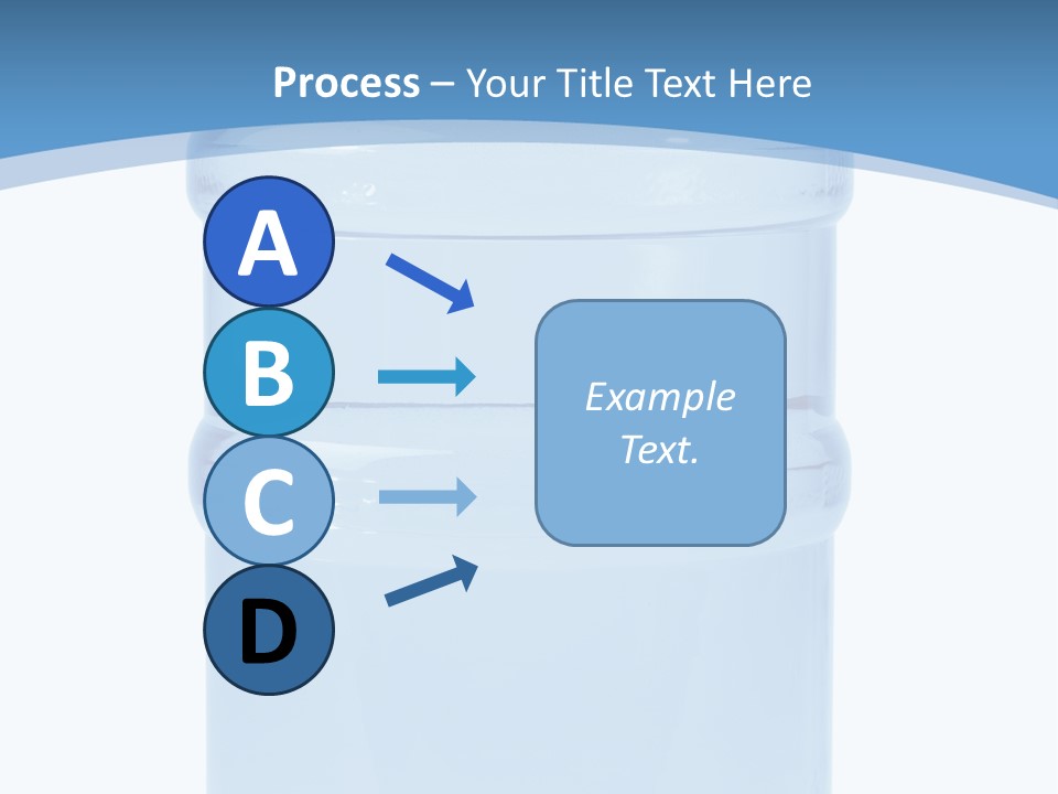 Blue Dispenser Transparent PowerPoint Template