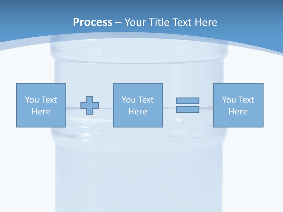 Blue Dispenser Transparent PowerPoint Template