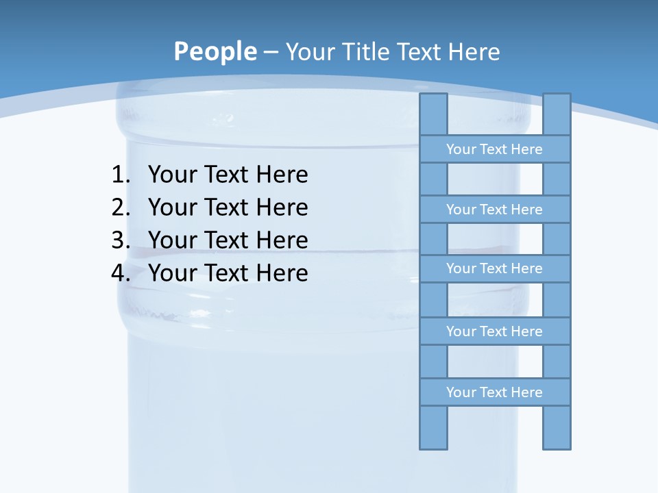 Blue Dispenser Transparent PowerPoint Template