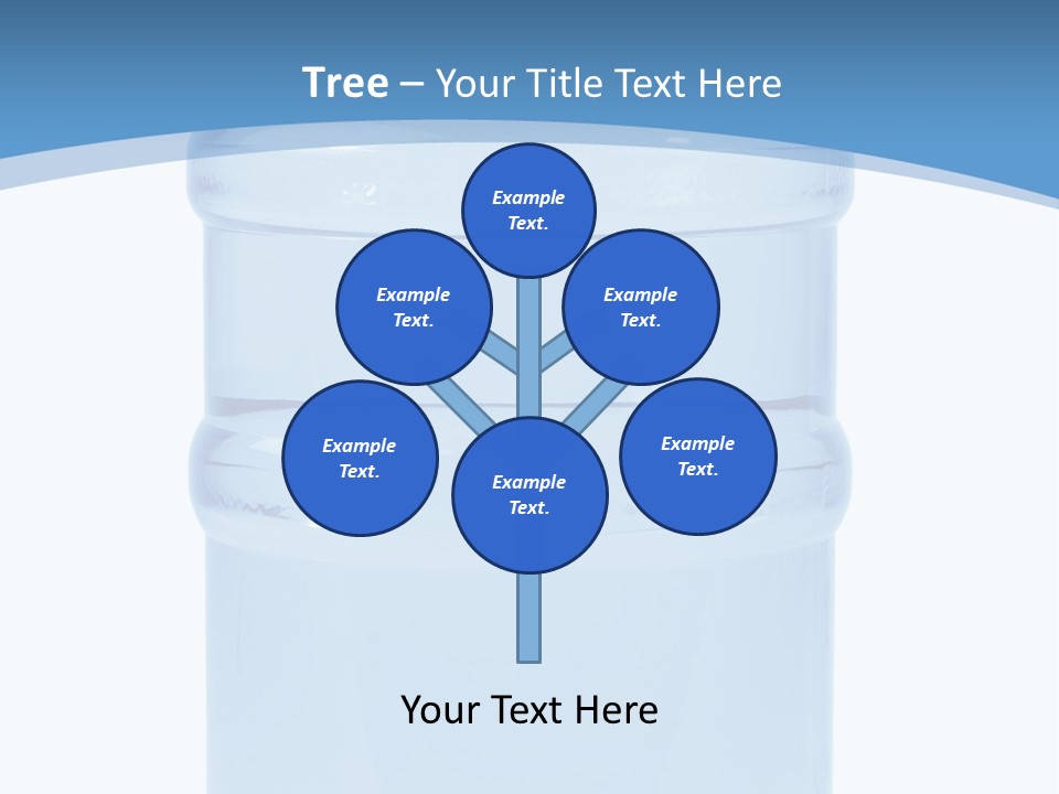 Blue Dispenser Transparent PowerPoint Template