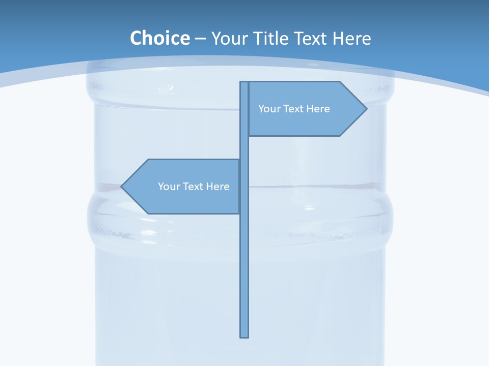 Blue Dispenser Transparent PowerPoint Template