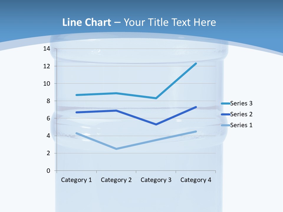Blue Dispenser Transparent PowerPoint Template